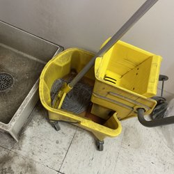 Whispering Pines Assisted Living - Hours old mop water and the condition of the "cleaning" area.