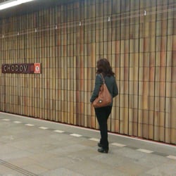Metro Chodov - Foto z nástupiště