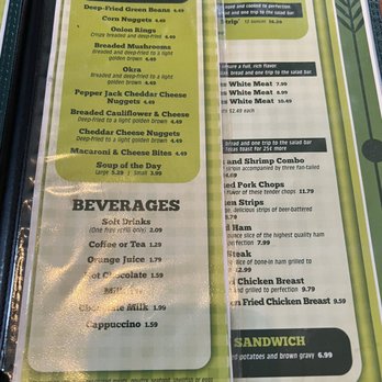 Breck's Green Acres Restaurant - Menu - Coffee & Tea Near Me - Vassar, Kansas Breck's Green Acres Restaurant - Menu - Coffee & Tea Near Me - Vassar, Kansas