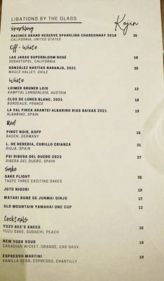 Menu photo 8 Kojin Coral Gables, FL
