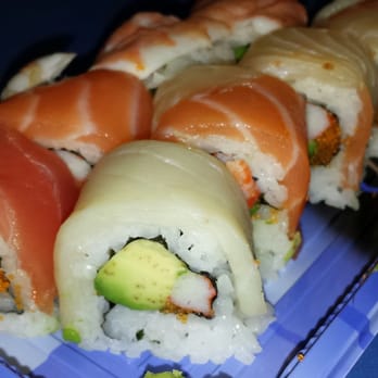 Sushi Express - Rainbow Rolls - Japanese Near Me - Miami Beach, Florida