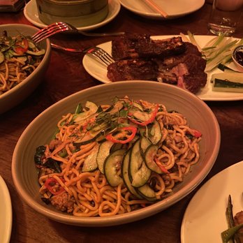 Sampan - Pork and mushroom lo mein - Asian Fusion Near Me - Philadelphia, Pennsylvania
