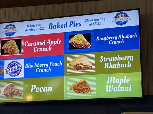 Menu photo 8 Betty's Pies Two Harbors, MN