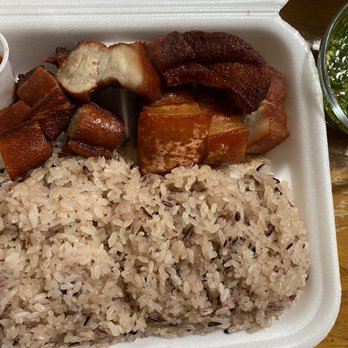 Som Jai Thai Cuisine - Pork belly with sticky rice & Hmong pepper dipping sauce. - Thai Near Me - Warren, Michigan Som Jai Thai Cuisine - Pork belly with sticky rice & Hmong pepper dipping sauce. - Thai Near Me - Warren, Michigan