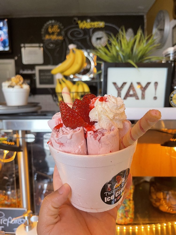 Twisted Rolled Ice Cream Logo