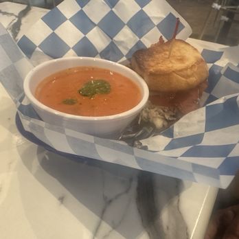 Café Lucille - Tomato soup and turkey guac sandwich - Breakfast & Brunch Near Me - Texarkana, Texas Café Lucille - Tomato soup and turkey guac sandwich - Breakfast & Brunch Near Me - Texarkana, Texas