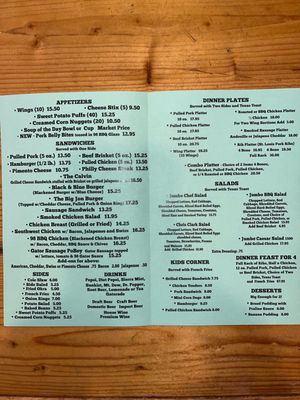 Menu photo 2 98 Bar-B-Que Santa Rosa Beach, FL Menu photo 2 98 Bar-B-Que Santa Rosa Beach, FL