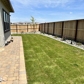 Nile River Landscape - New backyard. - Snow Removal Near Me