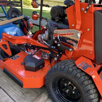 Edland Landscaping - the front of a riding lawn mower - Landscaping Near Me - Bridgeport, Connecticut