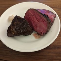 Village Meat & Wine - Wagyu picanha sous vide the flash grilled. Soooo tender. The best meat at this shop!!