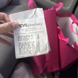 The bags we used to hold our items and the receipt showing we didn't steal anything.