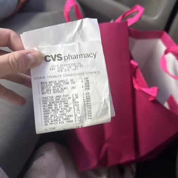 CVS Pharmacy - The bags we used to hold our items and the receipt showing we didn't steal anything. - Drugstores Near Me - San Jose, California