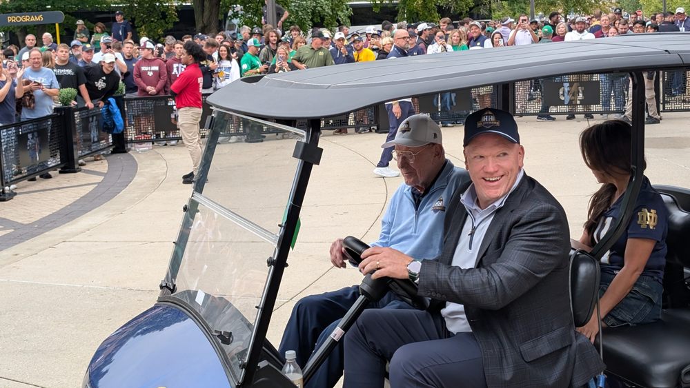 Social spots from Notre Dame Stadium