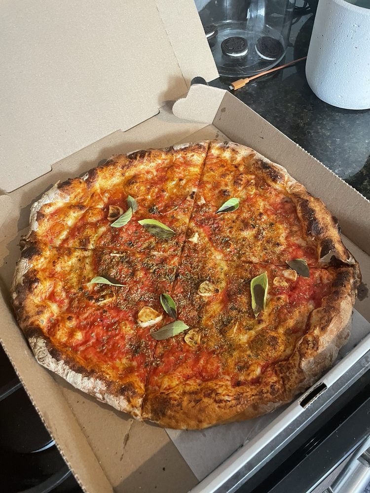 Food from Andrew Rogers’ Pizzeria