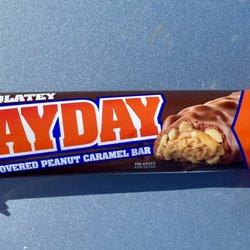 Chocolate Payday Candy Bar. I haven't seen one in about 10 years !