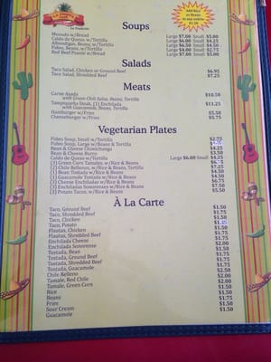 Menu photo 7 La Fiesta Cafe Douglas, AZ