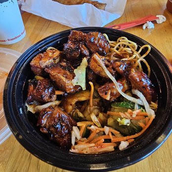 Teriyaki Madness - Spicy Chicken Teriyaki bowl with Mad Sauce. Wow, extra spicy. Great flavor and a spice that I feel later on. Lol. But, in a good way. - Japanese Near Me - Marina, California Teriyaki Madness - Spicy Chicken Teriyaki bowl with Mad Sauce. Wow, extra spicy. Great flavor and a spice that I feel later on. Lol. But, in a good way. - Japanese Near Me - Marina, California