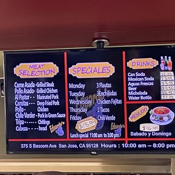 Taqueria Eduardo - Menu - Mexican Near Me - San Jose, California Taqueria Eduardo - Menu - Mexican Near Me - San Jose, California