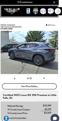 Tri County Lexus Reviews