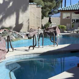 The private pool at the spa