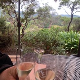 Tasty glass of Multi Vintage with a beautiful view