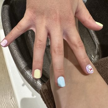 Nail Resort - Spring nails with stickers - Nail Salons Near Me - Folsom, California