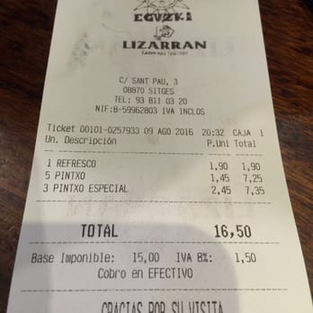 Eguzki - Lizarran - €16.50 and worth EVERY euro - Spanish Near Me - Sitges, B