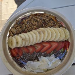 Acai bowl, sub green smoothie