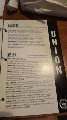 Menu photo 6 Union Grill & Tap Gilbert, AZ Menu photo 6 Union Grill & Tap Gilbert, AZ
