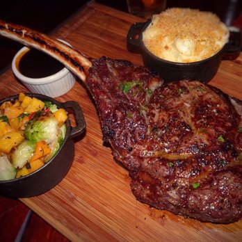 The Ranch - The huge #Tomahawksteak bone-in #Ribeye #Steak was definitely a crowd pleaser. - Steakhouses Near Me - Irving, Texas