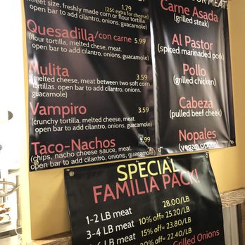 Tacos Calafia - Menu - Tacos Near Me - Peoria, Arizona Tacos Calafia - Menu - Tacos Near Me - Peoria, Arizona