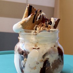 Sandcastles Sundaes and Shakes - S'mores baby sundae