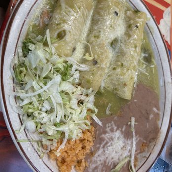 Delicias Cafe - Susanne's enchiladas with shredded beef - Mexican Near Me - Albuquerque, New Mexico