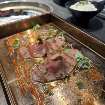 Chubby Cattle - Wagyu Foie Gras Nigiri and Wagyu Uni Caviar Nigiri Raw - Barbeque Near Me - Monterey Park, California Chubby Cattle - Wagyu Foie Gras Nigiri and Wagyu Uni Caviar Nigiri Raw - Barbeque Near Me - Monterey Park, California