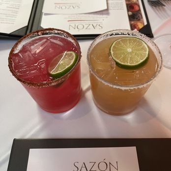 Sazon - Prickly Pear Margarita Oro Puro Margarita - Mexican Near Me - Santa Fe, New Mexico