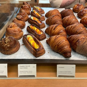 La Cabra - Ham and Cheese Croissant, Roasted Carrot and Goat Cheese, Plain Croissant - Bakeries Near Me - New York, New York La Cabra - Ham and Cheese Croissant, Roasted Carrot and Goat Cheese, Plain Croissant - Bakeries Near Me - New York, New York
