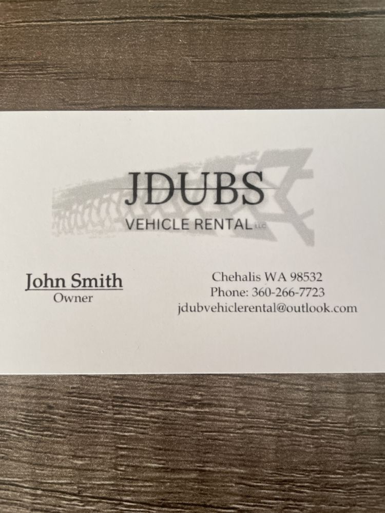 JDUBS VEHICLE RENTAL Updated July 2024 Chehalis, Washington Car Rental Phone Number Yelp