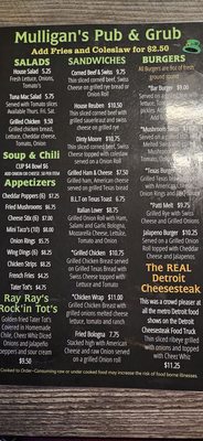 Menu photo 5 Mulligan's Pub & Grub Farmington Hills, MI Menu photo 5 Mulligan's Pub & Grub Farmington Hills, MI