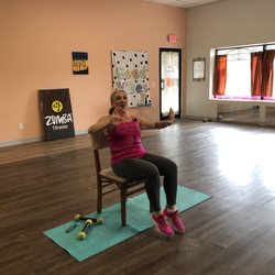 Get Movin Fitness - Zumba in the chair!  Great for getting Strange's and for a strong core!