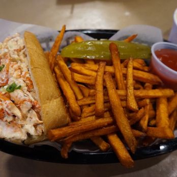Backyard Bayou - Lobster Roll with Sweet Potato Fries - Cajun/Creole Near Me - Union City, California Backyard Bayou - Lobster Roll with Sweet Potato Fries - Cajun/Creole Near Me - Union City, California