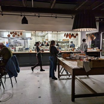 Bluebird - Inside. View of open kitchen upon entry. - French Near Me - Chapel Hill, North Carolina
