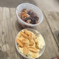 Smokehouse 44 - Blueberry and Peach bread pudding Banana Pudding Make room for dessert- even if you feel like popping!