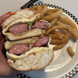 Rock-Cola 50's Cafe - Smoked Sausage Sandwich