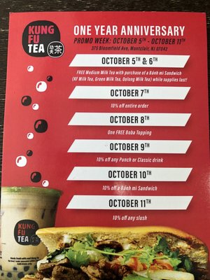 Menu photo 2 Kung Fu Tea Montclair, NJ Menu photo 2 Kung Fu Tea Montclair, NJ