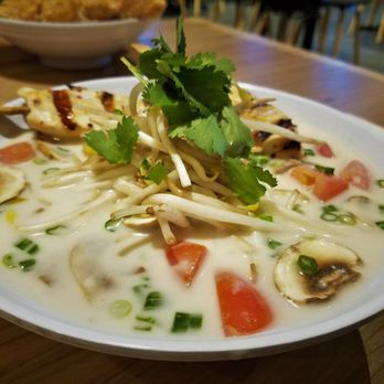 Asian Mint - Coconut Noodle Soup with Grilled Chicken. - Thai Near Me - Richardson, Texas