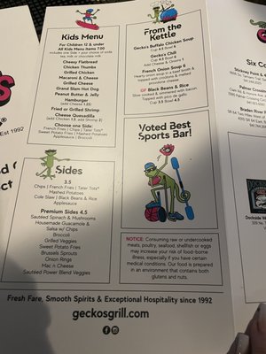Menu photo 3 Gecko's Grill & Pub Bradenton, FL
