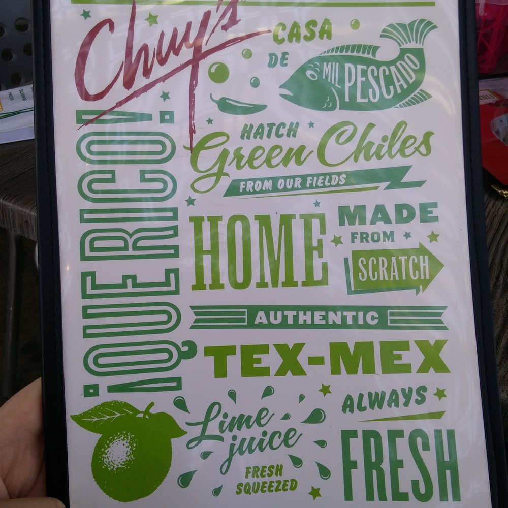 Chuy's - Menu - Mexican Near Me - El Paso, Texas