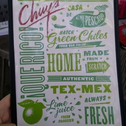 Chuy's - Menu