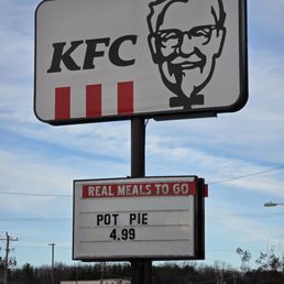 KFC - The parking lot modern sign where cars traveling on Orange Ave can clearly see it. - shows storefront - Fast Food Near Me - Roanoke, Virginia