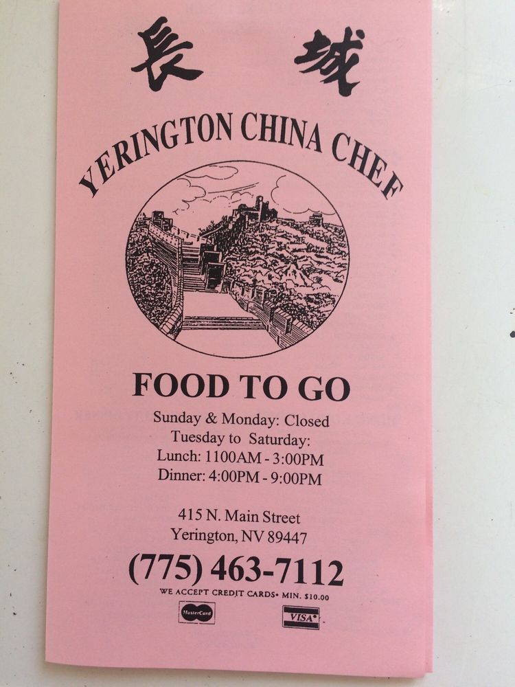 CHINA CHEF 18 Photos & 27 Reviews 415 N Main St, Yerington, NV Yelp